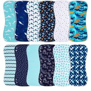 Colorful Kids Burp Cloth Set